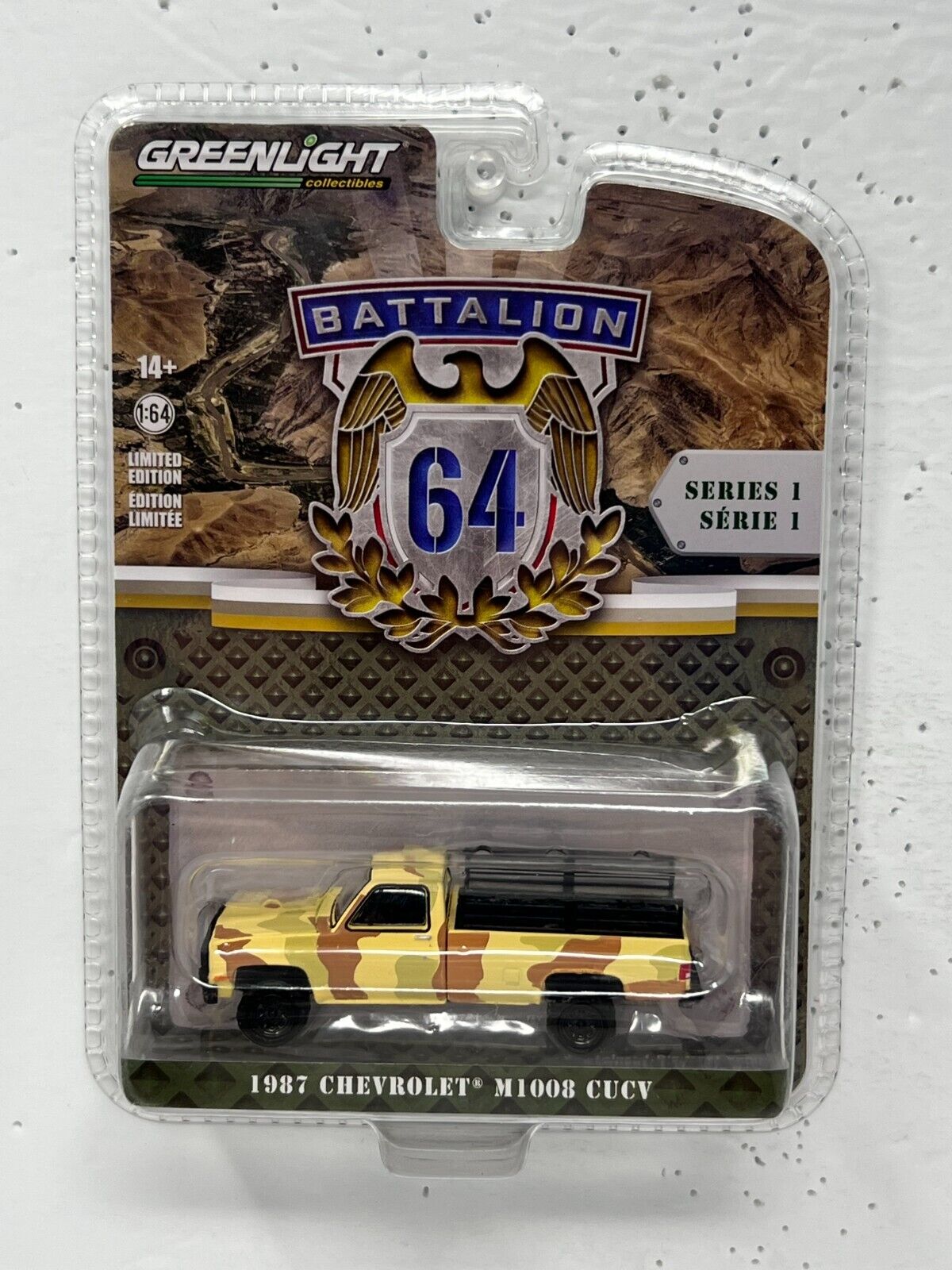 Greenlight Battalion 64 1987 Chevrolet M1008 CUCV 1:64 Diecast