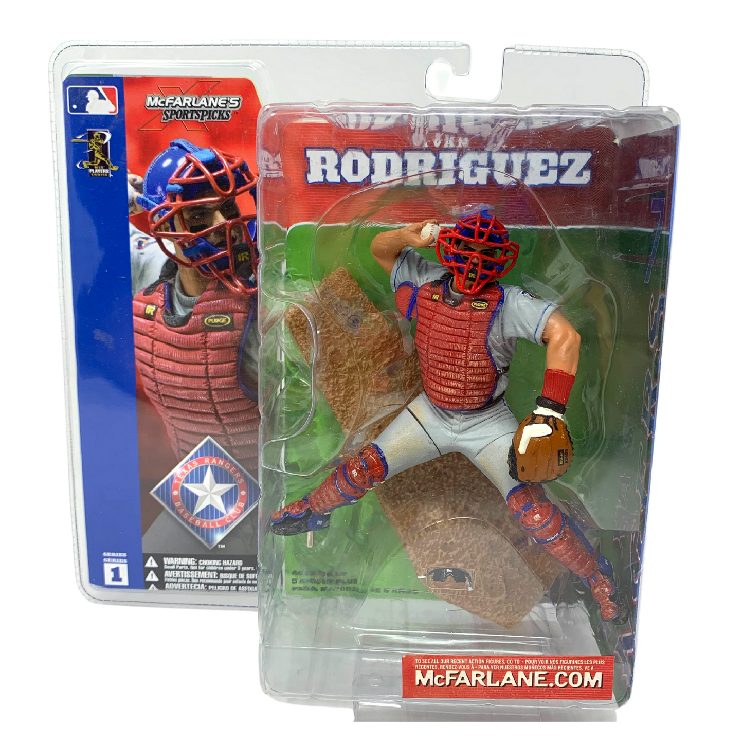 McFarlane MLB Series 1 Ivan Rodriguez Texas Rangers Action Figure