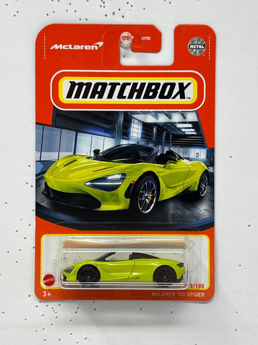 Matchbox McLaren 720 Spider Green 1:64 Diecast Version 2