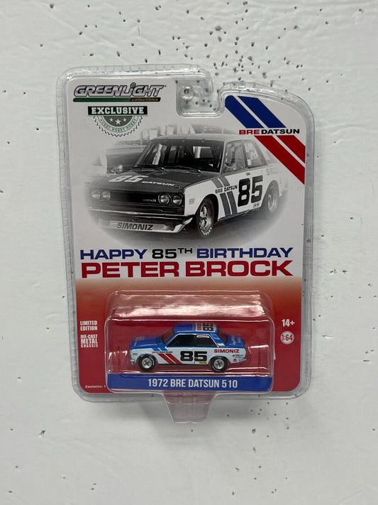 Greenlight Hobby Exclusive Happy Birthday 1972 Bre Datsun 510 1:64 Diecast V2