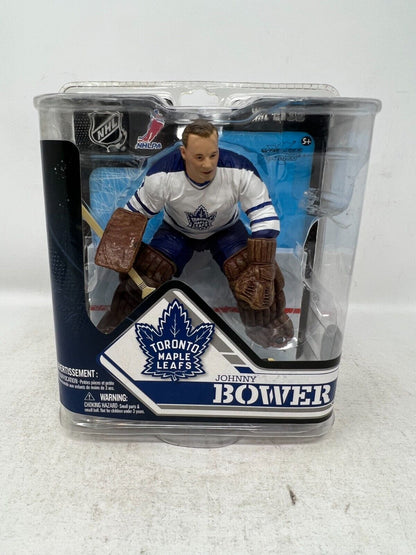 Mcfarlane NHL Johnny Bower Toronto Maple Leafs White Jersey Series 32 Figure