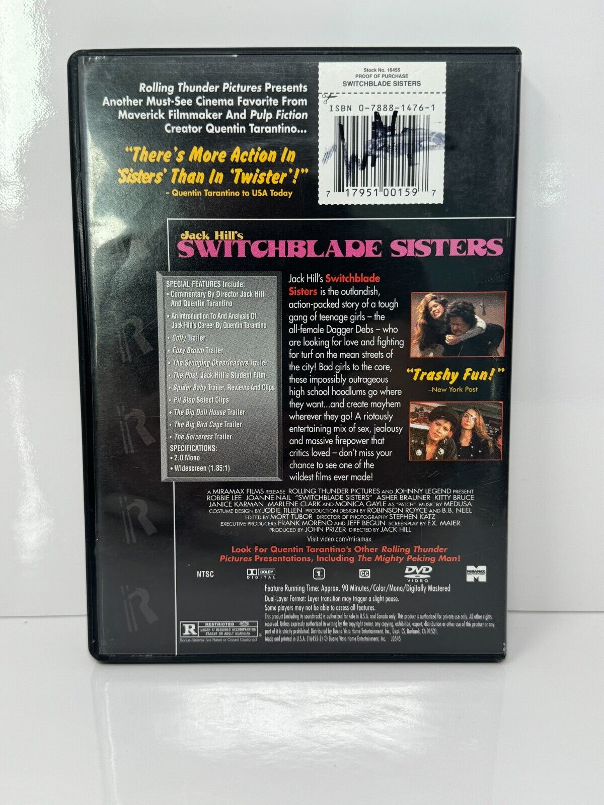 Switchblade Sisters (DVD) Action Good Condition!!!