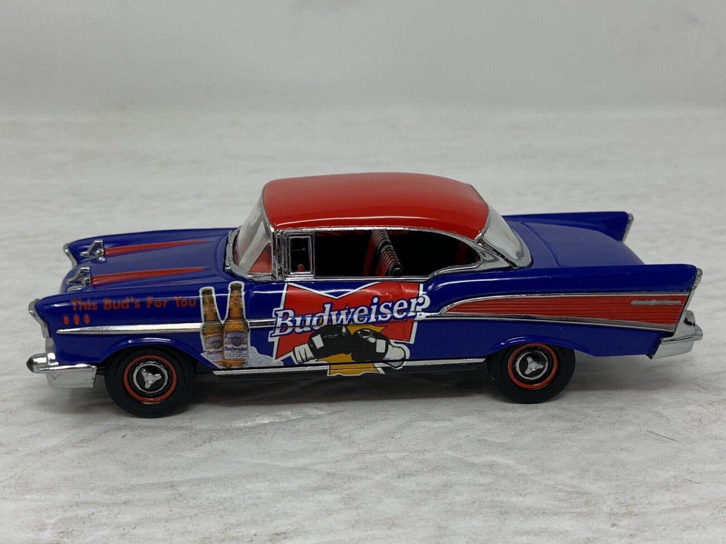 Matchbox 1957 Chevrolet Bel Air Budweiser Boxing 1:43 Diecast