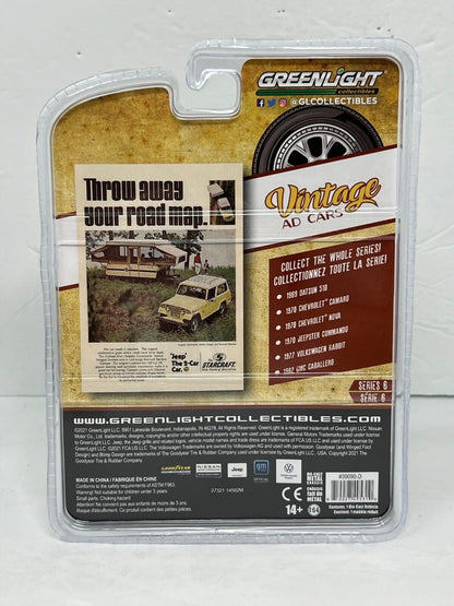 Greenlight Vintage Ad Cars 1970 Jeepster Commando 1:64 Diecast