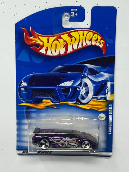 Hot Wheels Lamborghini Diablo 1:64 Diecast Purple V4