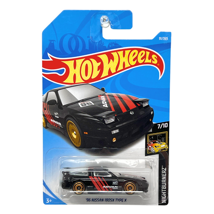 Hot Wheels Nightburnerz 1996 Nissan 180SX Type X JDM 1:64 Diecast