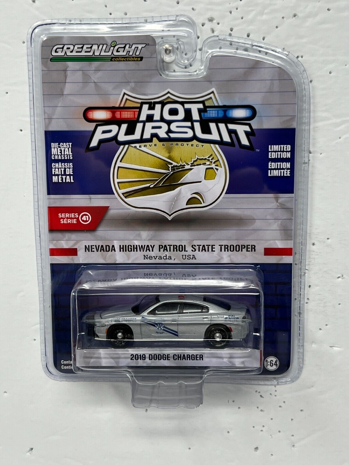 Greenlight Hot Pursuit 2019 Dodge Charger 1:64 Diecast V2