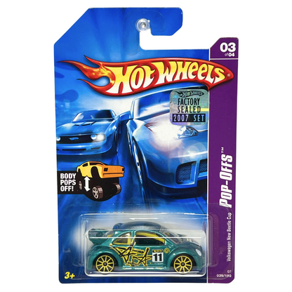 Hot Wheels Pop-Offs Volkswagen New Beetle Cup 1:64 Diecast Factory Sealed Set