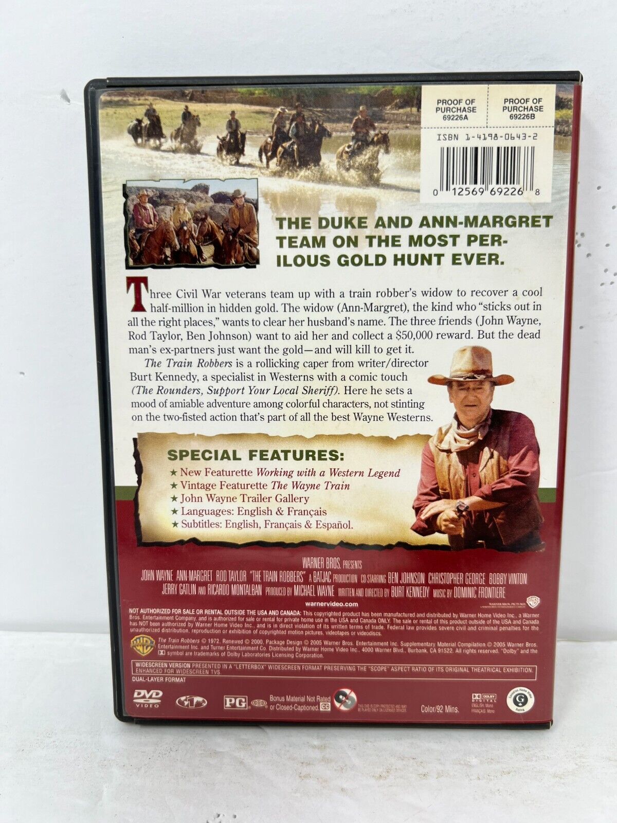 The Train Robbers (DVD) Western Good Condition!!!