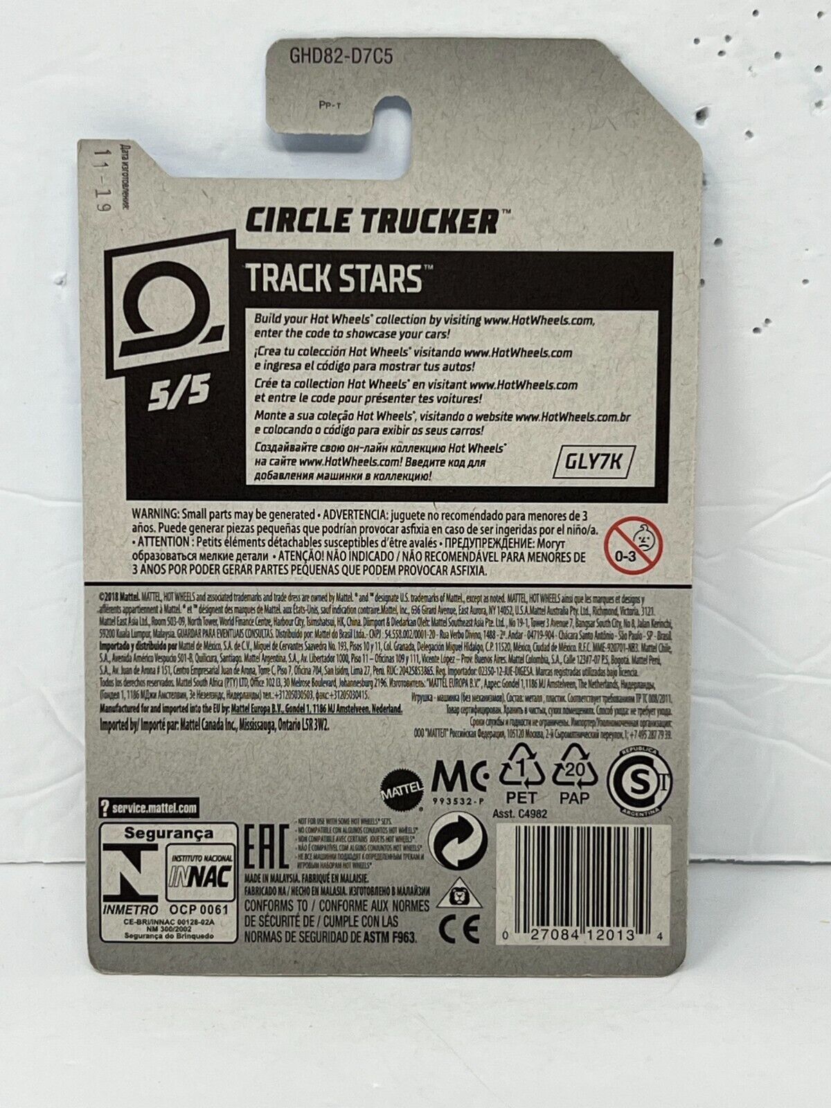 Hot Wheels Treasure Hunt Track Stars Circle Trucker 1:64 Diecast