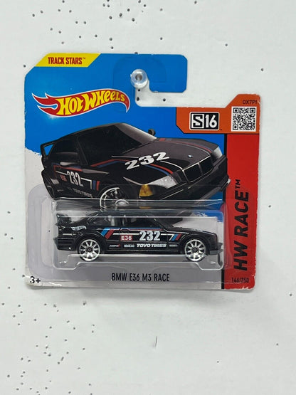 Hot Wheels HW Race BMW E36 M3 Race 1:64 Diecast Short Card