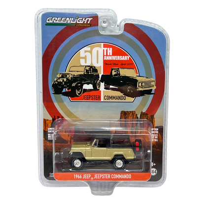 Greenlight Jeepster 50 Years 1966 Jeep Jeepster Commando 1:64 Diecast