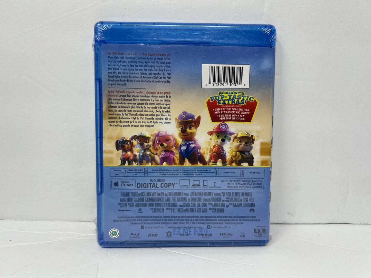 PAW Patrol: The Movie (Blu-ray) Kids Cartoon Brand New and Sealed!!!