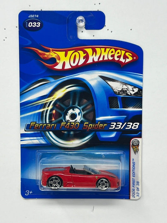 Hot Wheels 2006 First Editions Ferrari F430 Spider Red 1:64 Diecast