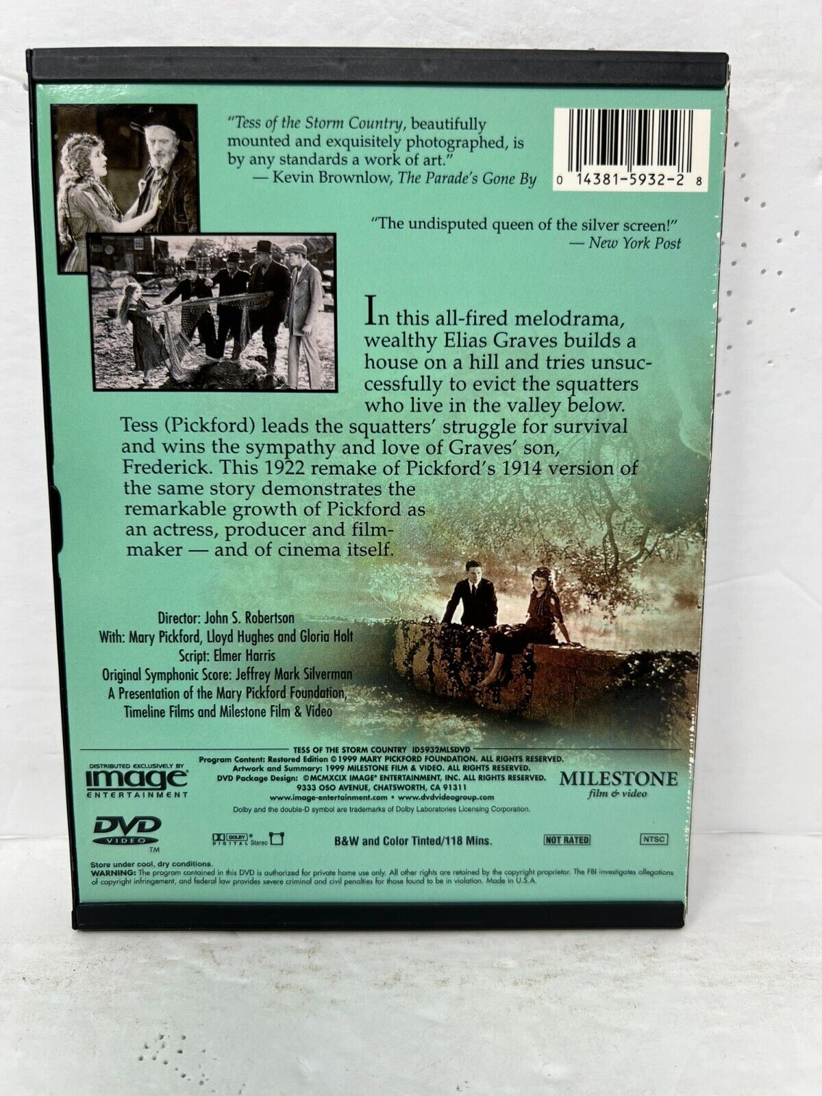 Tess of the Storm Country (DVD) Drama Good Condition!!!