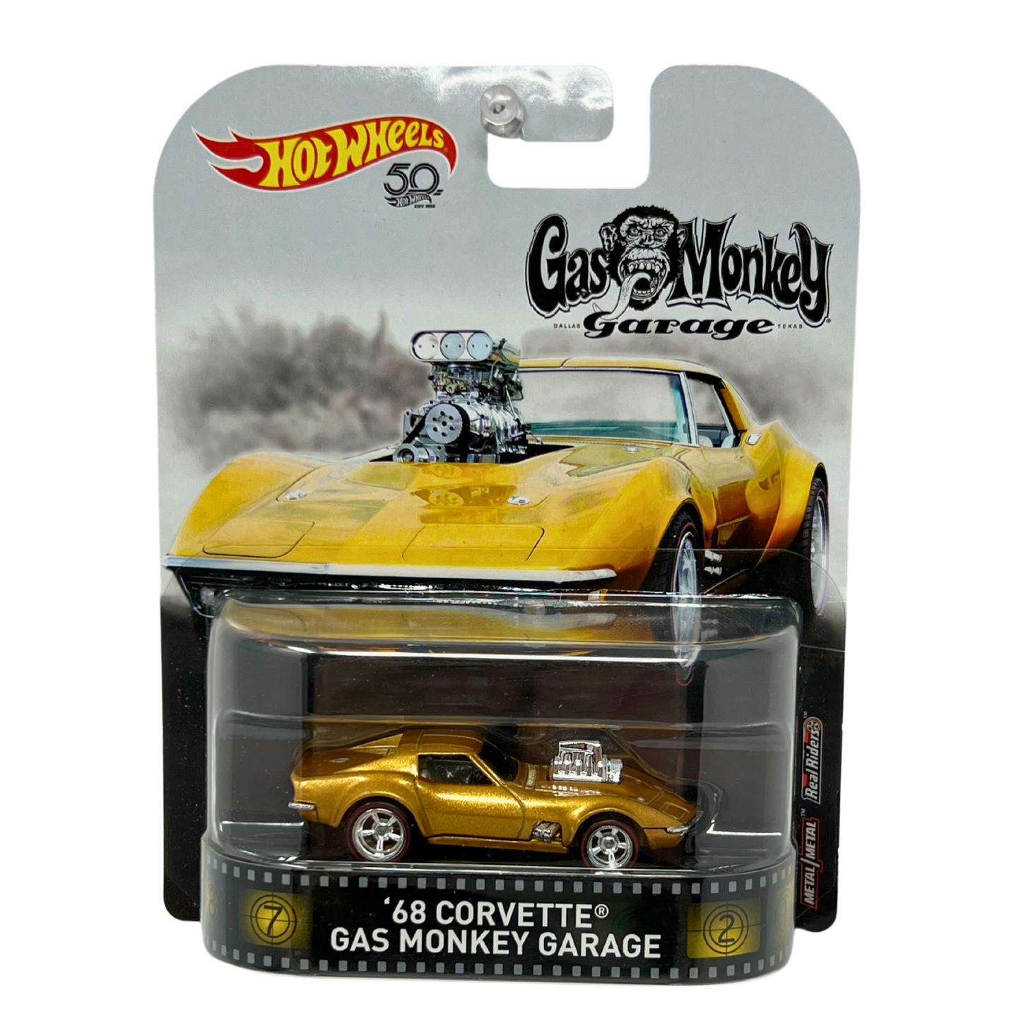 Hot Wheels Retro Entertainment Gas Monkey Garage 1968 Chevy Corvette 164 Diecast