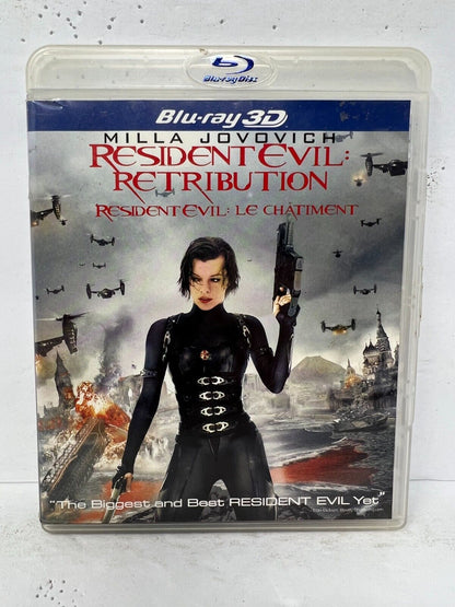 Resident Evil: Retribution (Blu-ray 3D) Horror Good Condition!!!