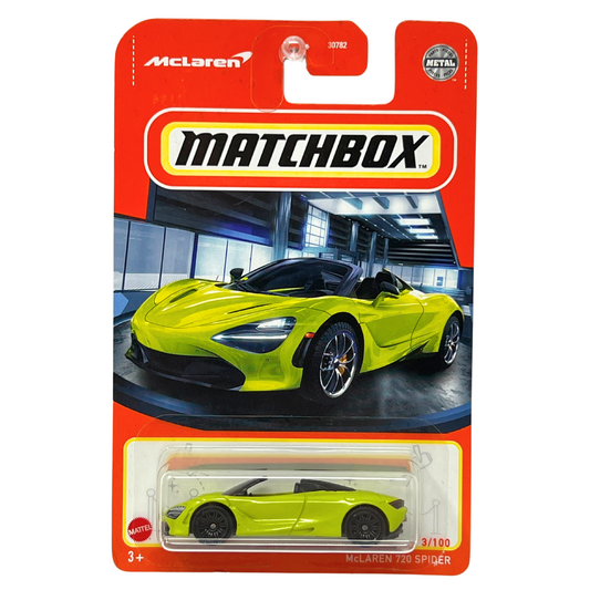 Matchbox McLaren 720 Spider Green 1:64 Diecast