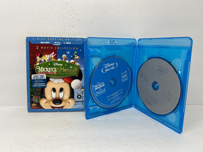 Mickey's Once & Twice Upon A Christmas (Blu-ray) Disney Good Condition!!!