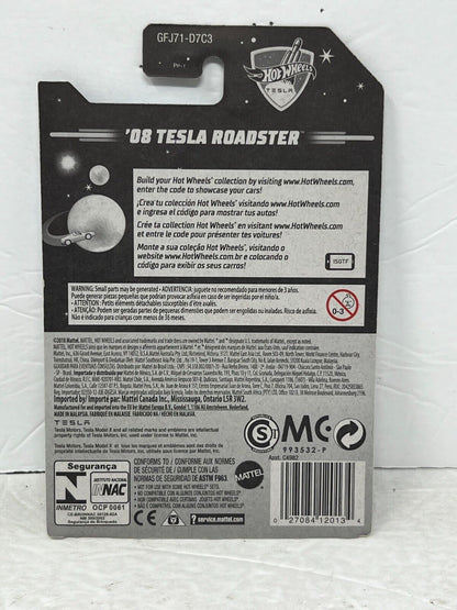 Hot Wheels Tesla 2008 Tesla Roadster European Car 1:64 Diecast
