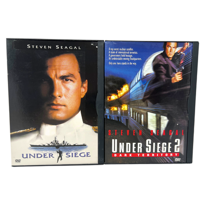 Under Siege & Under Siege Dark Territory (DVD) Action Good Condition!!!