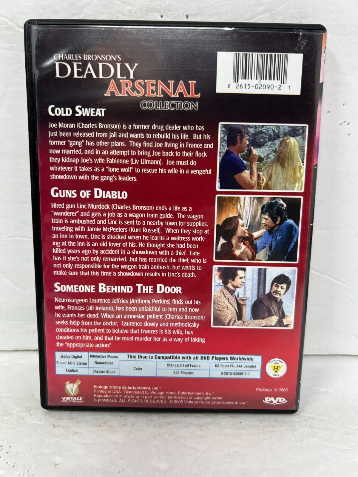 Charles Bronson's Deadly Arsenal Collection (DVD) Action Good Condition!!!