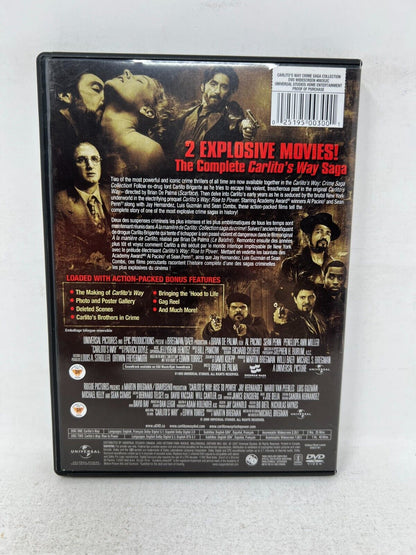 Carlito's Way Crime Saga Collection (DVD) Al Pacino Good Condition!!!