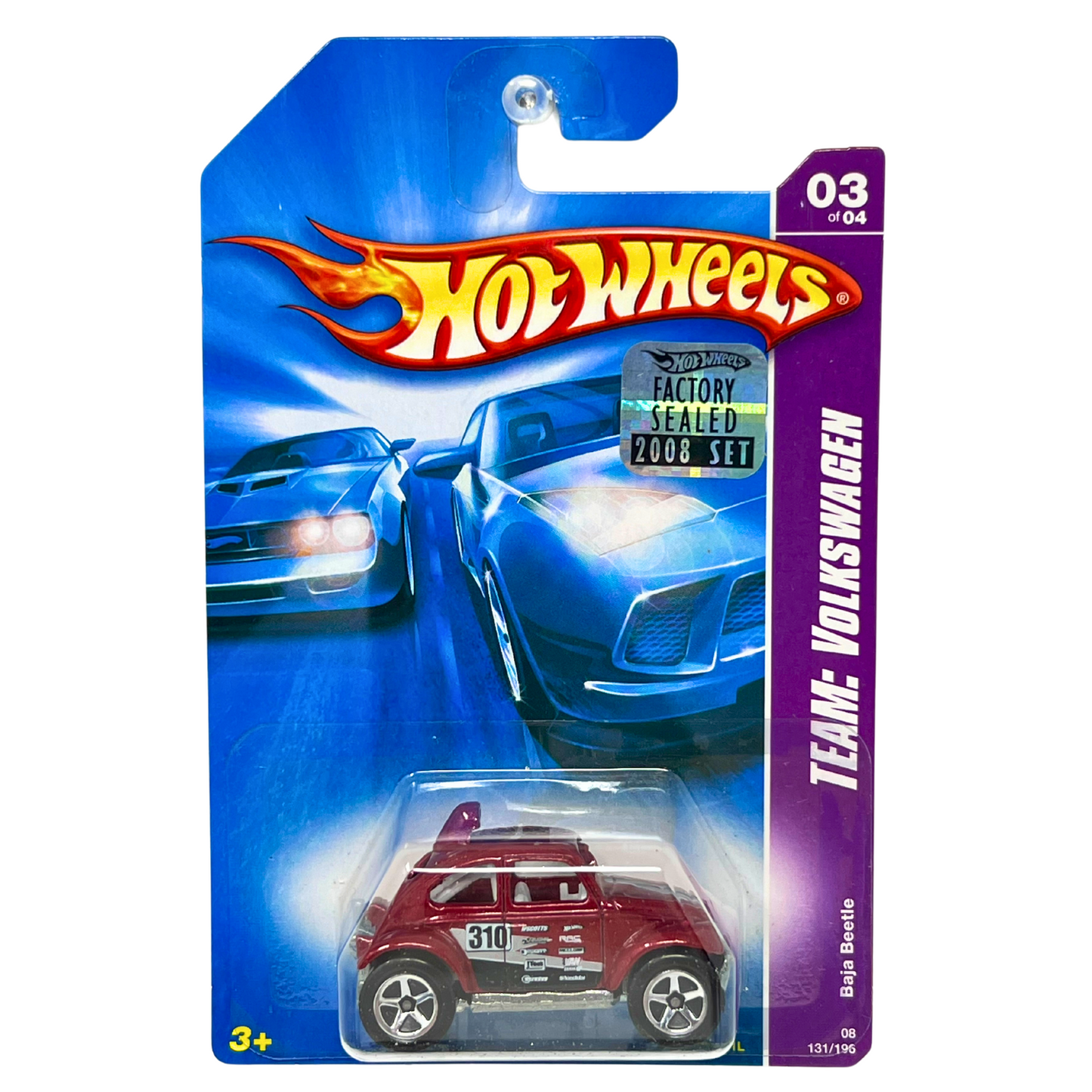 Hot Wheels Team: Volkswagen Baja Beetle 1:64 Diecast Factory Sealed