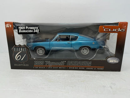 Highway 61 Collectibles 1969 Plymouth Barracuda 340 1:18 Diecast