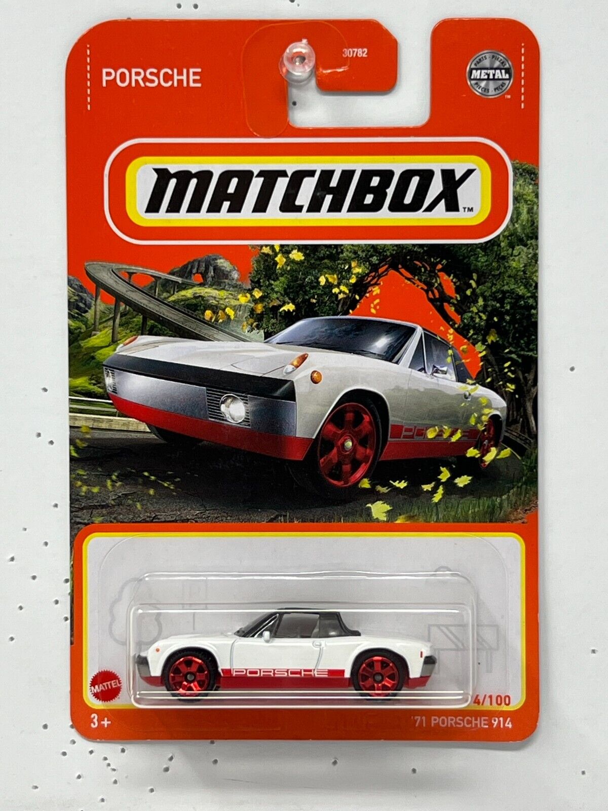Matchbox 1971 Porsche 914 White 1:64 Diecast Version 5