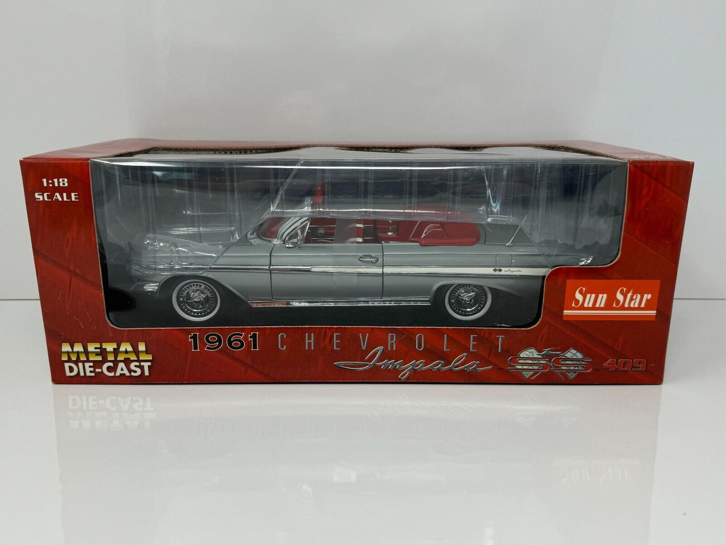 Sun Star 1961 Chevrolet Impala SS 409 1:18 Diecast