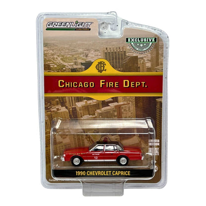 Greenlight Chicago Fire Dept. 1990 Chevrolet Caprice 1:64 Diecast
