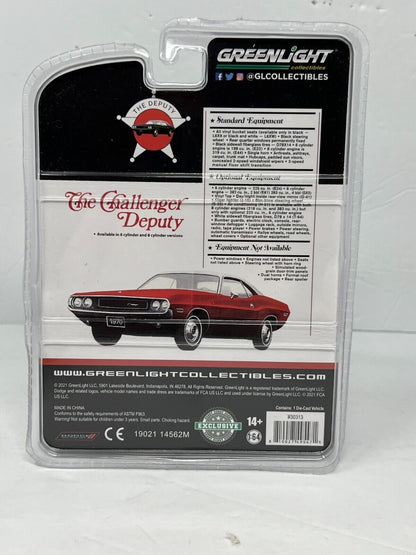 Greenlight Hobby Excl. The Challenger Deputy 1970 Dodge Challenger 1:64 Diecast