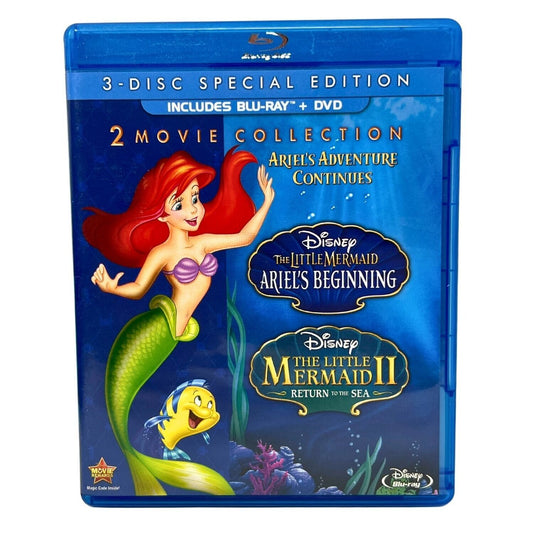 Little Mermaid Double Feature (Blu-ray) Disney Good Condition!!!