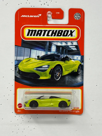 Matchbox McLaren 720 Spider Green 1:64 Diecast