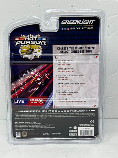 Greenlight Hot Pursuit 2019 Dodge Charger 1:64 Diecast V2