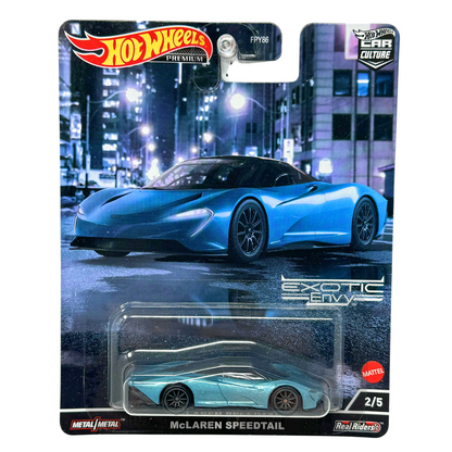 Hot Wheels Premium Exotic Envy McLaren Speedtail 1:64 Diecast