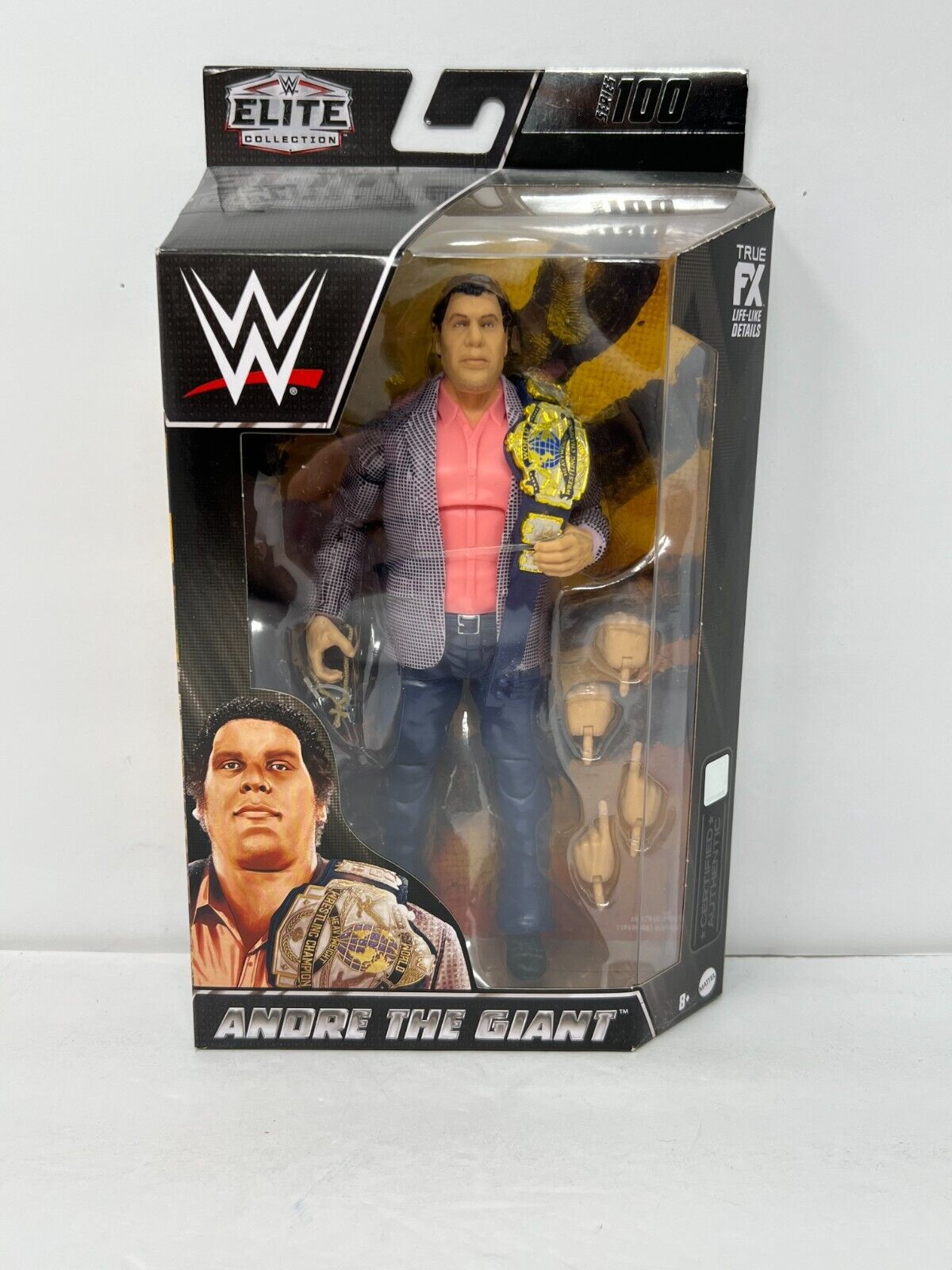 WWE Andre the Giant Elite Collection Series 100 Action Figure Championship Belt