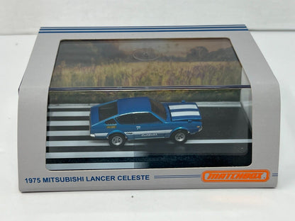 Matchbox 1975 Mitsubishi Lancer Celeste Mattel Creations 1:64 Diecast