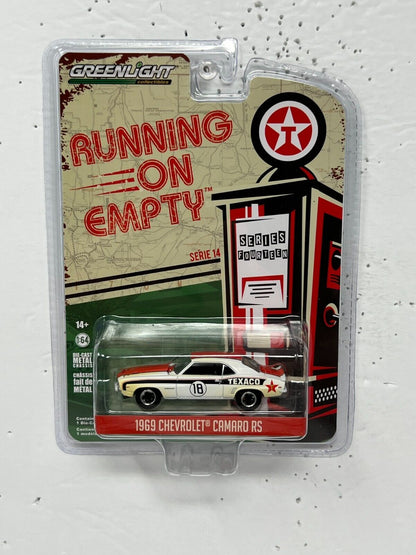 Greenlight Running on Empty 1969 Chevrolet Camaro RS 1:64 Diecast V2