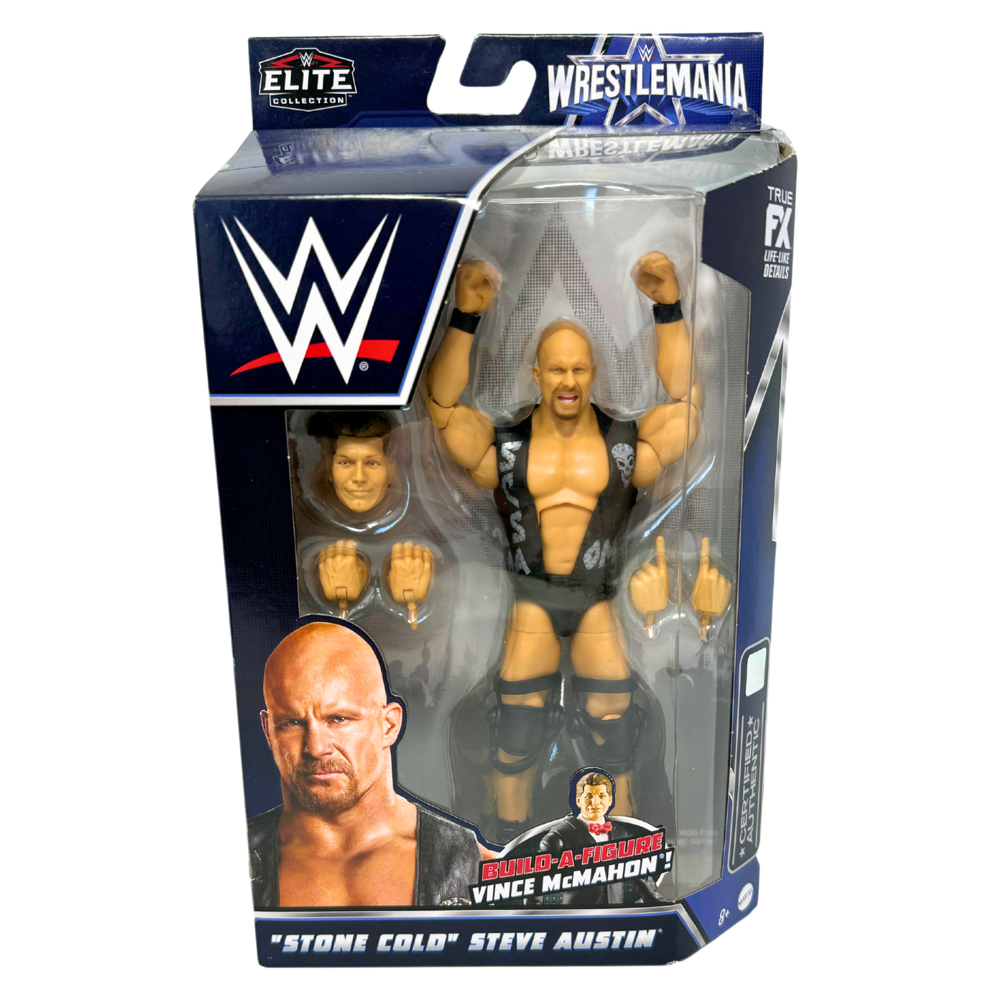 WWE Stone Cold Steve Austin Elite Collection WrestleMania Action Figure Mattel