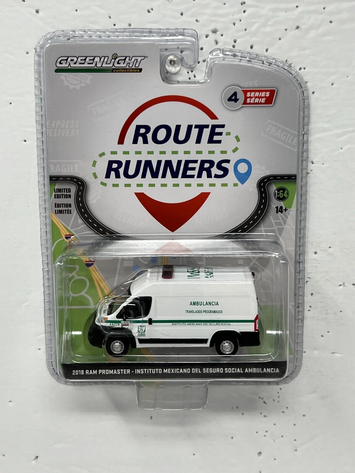 Greenlight Route Runners 2018 Ram Promaster 1:64 Diecast