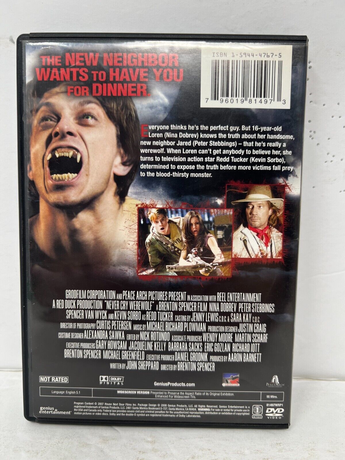 Never Cry Werewolf (DVD) Horror Good Condition!!!