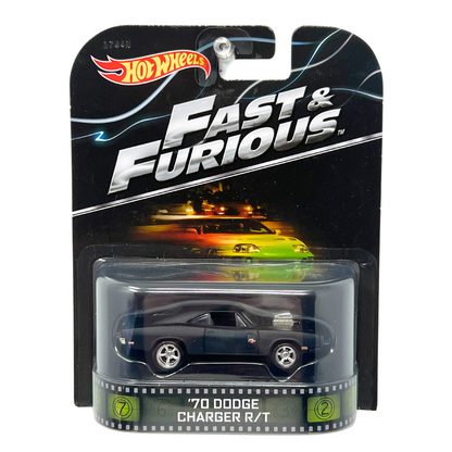 Hot Wheels Retro Entertainment Fast & Furious 1970 Dodge Charger RT 1:64 Diecast