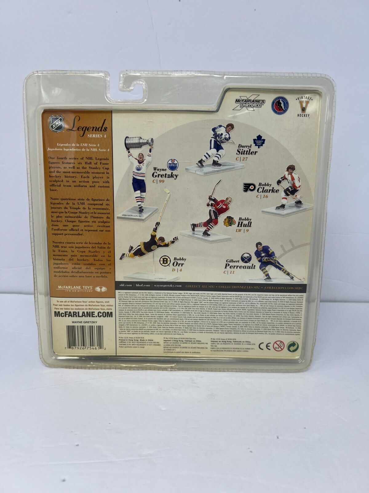 Mcfarlane NHL Wayne Gretzky Edmonton Oilers Legend Series 4 Figure & Stanley Cup