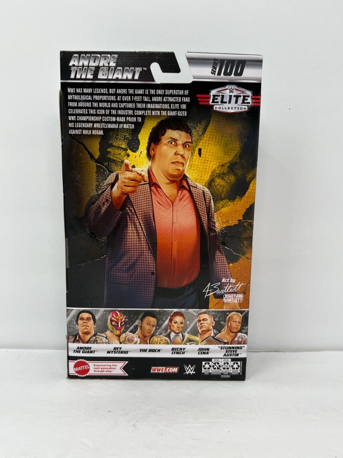 WWE Andre the Giant Elite Collection Series 100 Action Figure Championship Belt