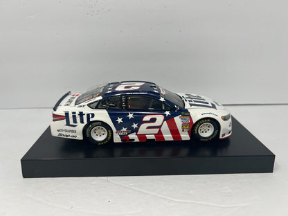 Lionel Racing #2 Brad Keselowski Miller Lite Patriotic 2018 Mustang 1:24 Diecast