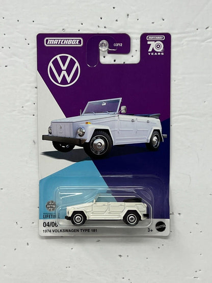 Matchbox Volkswagen Series 1974 Volkswagen Type 181 1:64 Diecast V2