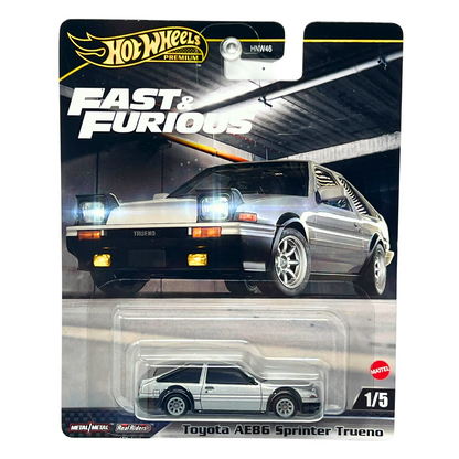 Hot Wheels Premium Fast & Furious Toyota AE86 Sprinter Trueno 1:64 Diecast