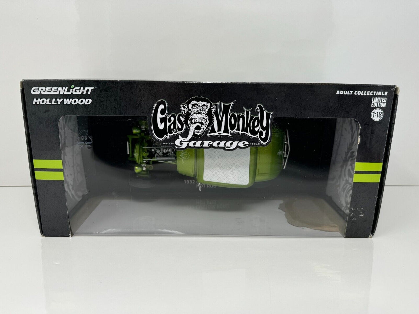 Greenlight Hollywood Gas Monkey Garage 1932 Custom Ford Hot Rod 1:18 Diecast